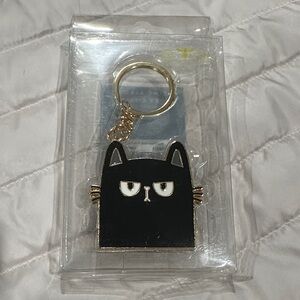 Stylish Black Cat Keychain